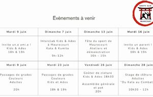 Planning de la fin de saison