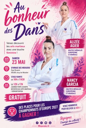 Samedi 23 mai, stage Kumité "au Bonheur des Dans" à Jouy Le Moutier organisé par la Fédération